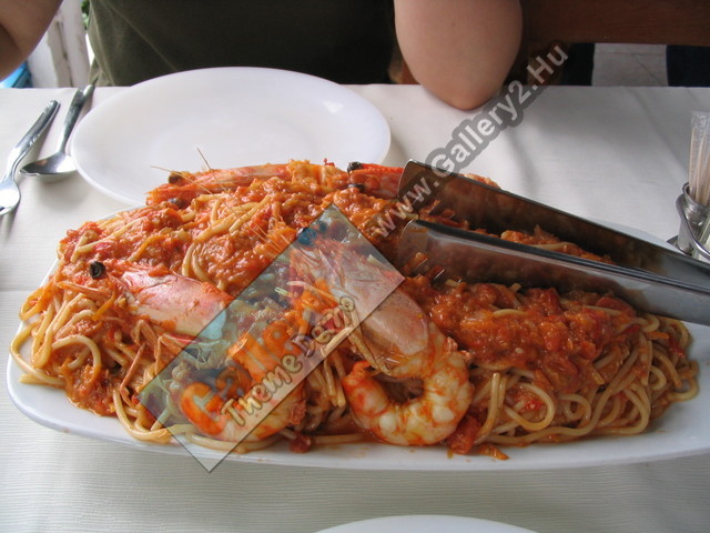 Shrimp spaghetti