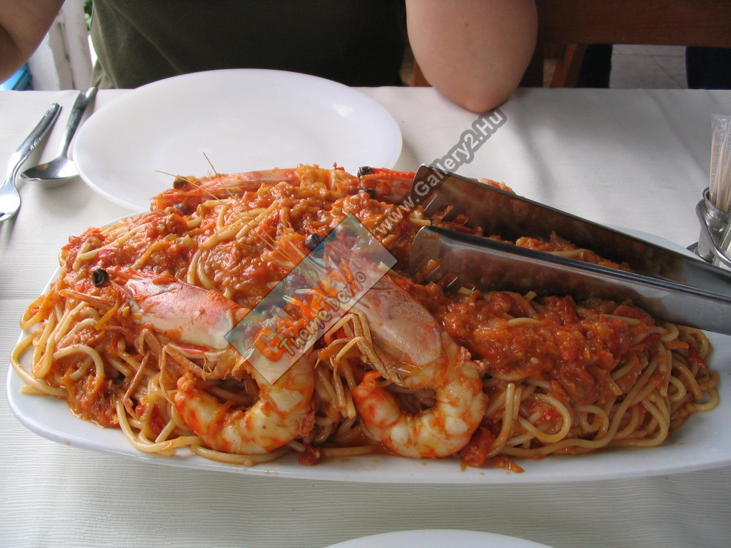 Shrimp spaghetti
